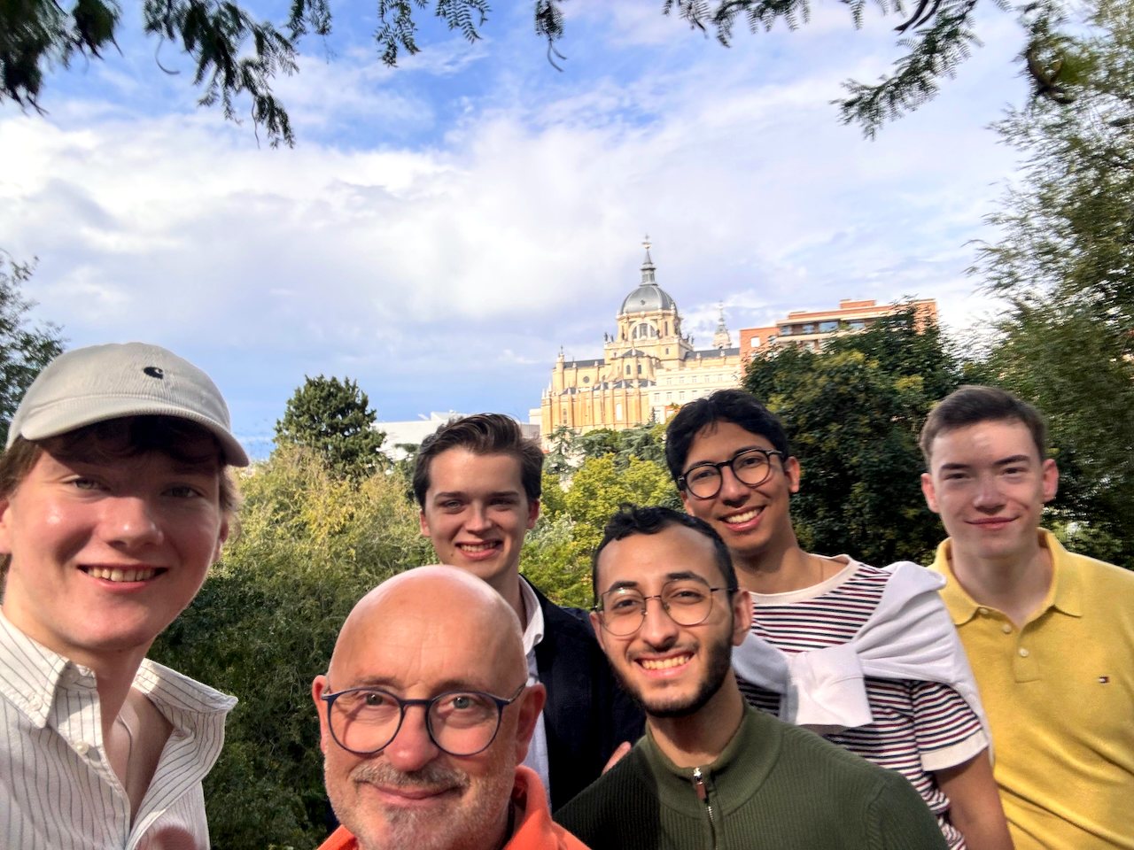 Bewohner auf der Reise nach Madrid